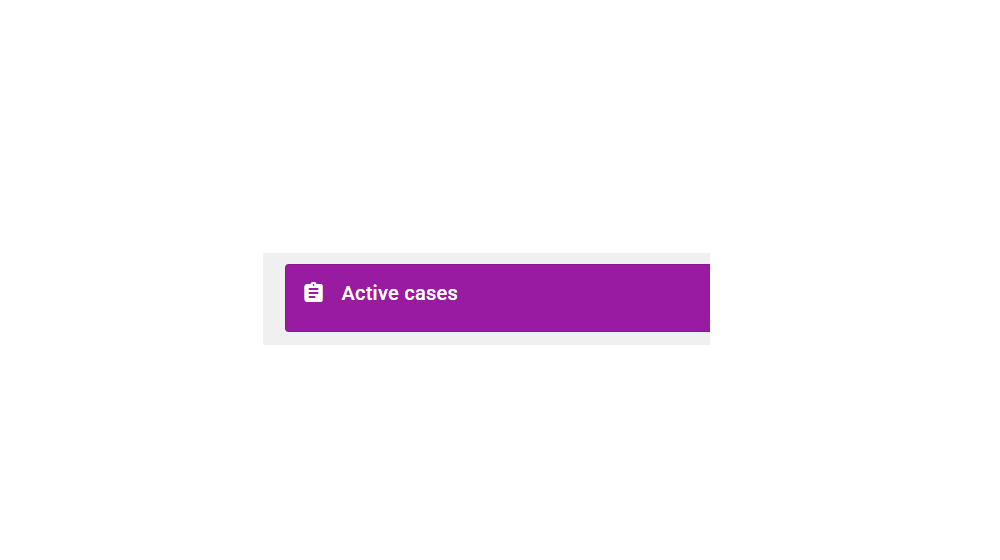 Active cases button