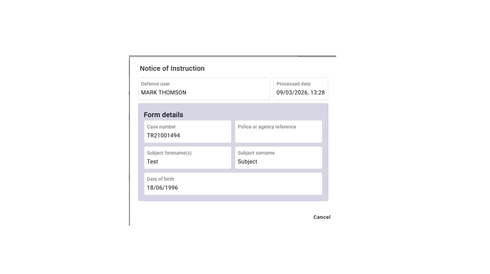 section showing NOI details