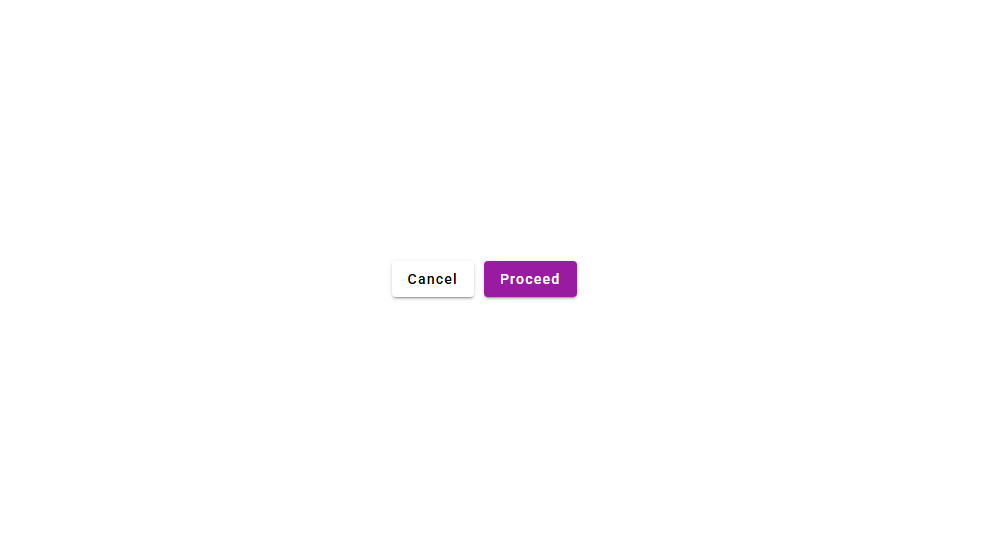 cancel or proceed buttons
